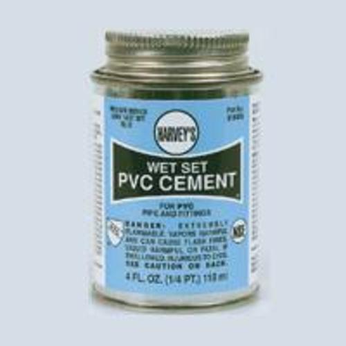 Harvey 018400-24 Wet Set Blue PVC Cement, 4 Oz