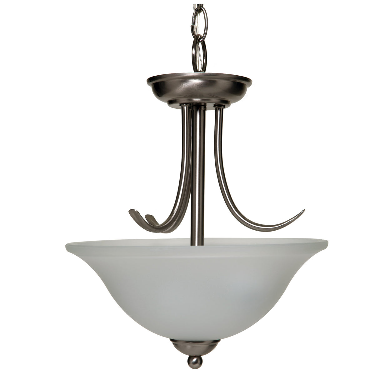 Boston Harbor A2242-3 Two Light Pendant Fixture, Brushed Nickel