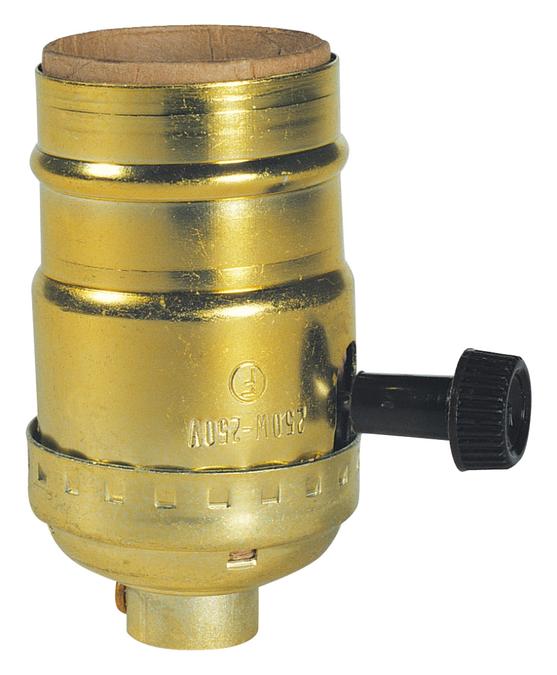 Westinghouse 7041300 Medium Base On/Off Turn-Knob Socket, 2-1/2"