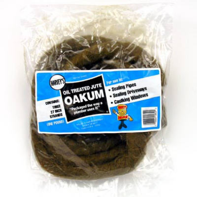 Brown Oakum Oil Treated Jute 1 LB