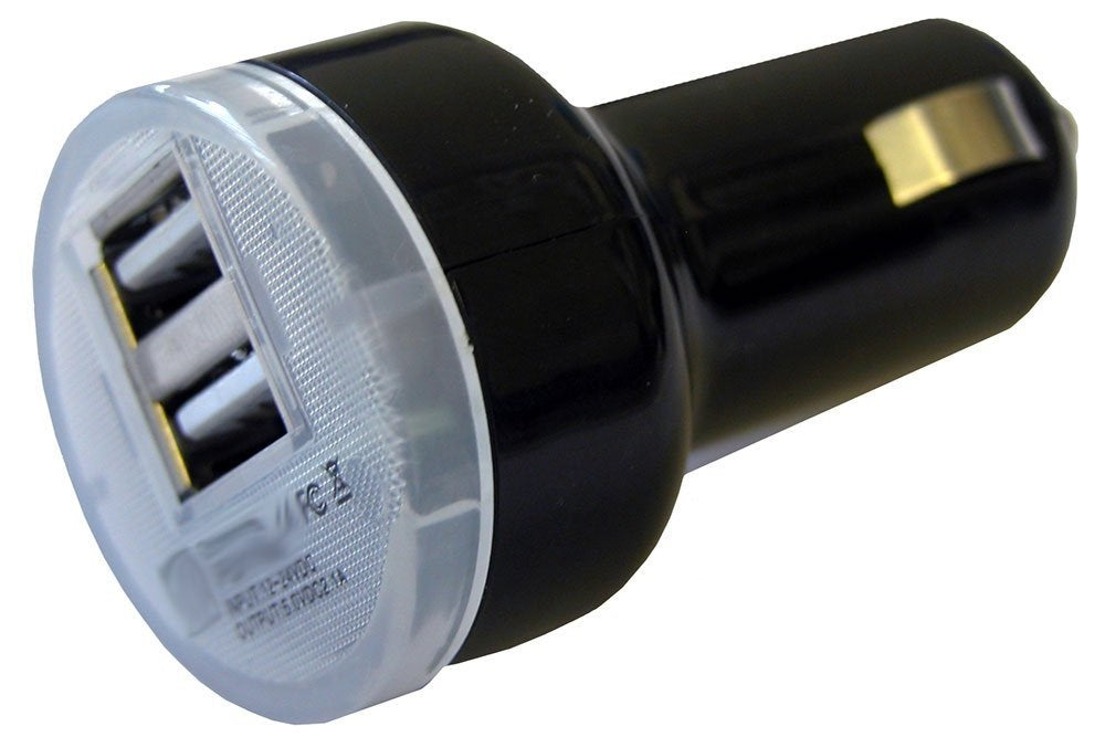 GetPower GP-DC2USB-BLK 2.1-Amp Dual USB DC Vehicle Adapter, Black