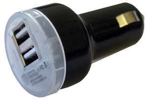 GetPower GP-DC2USB-BLK 2.1-Amp Dual USB DC Vehicle Adapter, Black
