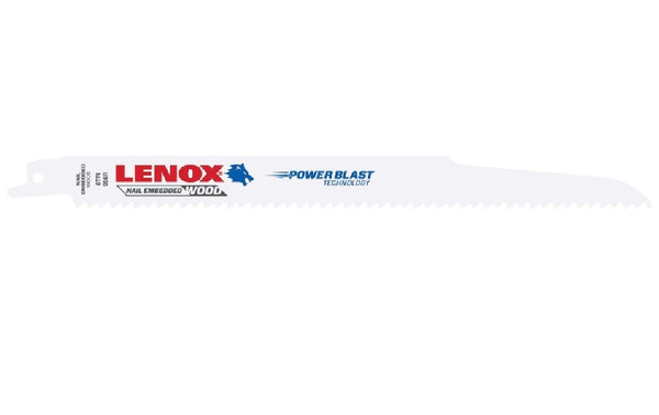 Lenox 20558-B956R Reciprocating Saw Blade, 8" x 3/4" x 0.050", Pack/25