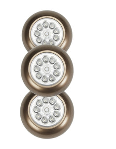 Fulcrum 30016-307 9-LED Anywhere Light, Bronze, 3 Piece