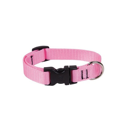 Lupine 57501 9"-14" Adjustable Nylon Dog Collar, Pink