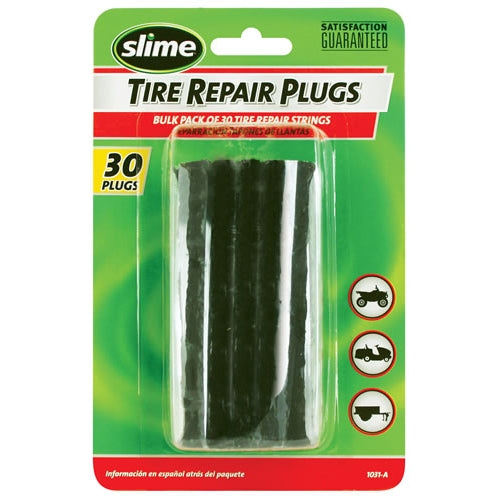Slime 1031-A Tubeless Tire Repair Plug String, Black