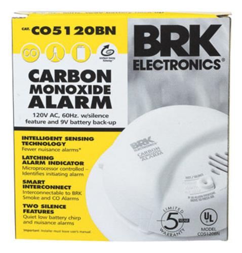 First Alert C05120BN Carbon Monoxide Alarm, 120 Volt, 8"