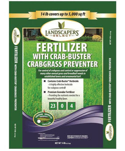Landscapers Select 902726 Crabgrass Killer with Fertilizer, 23-0-4, 5,000 Sq Ft