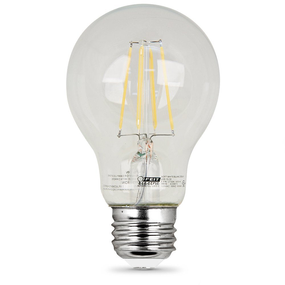 Feit Electric A1960/CL/850/LED/ Dimmable LED Light Bulb, 800 Lumen, 5000K