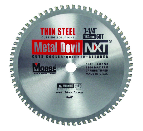 MK Morse CSM72568NTSC Metal Devil Circular Saw Blade, 7-1/4" Dia