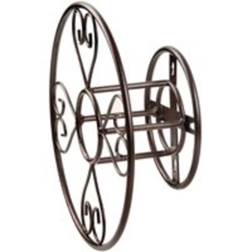 Landscapers Select HH021 Wall Mounting Hose Hanger, Hammertone Brown, 150 ft Capacity