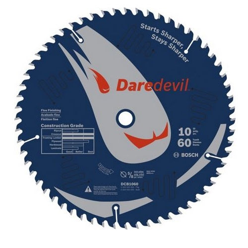 Bosch DCB1060 Daredevil Circular Saw Blade, 10", 60 Tooth
