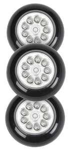 Fulcrum 30016-303 9-LED Anywhere Light, 3 Piece, Black