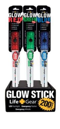 Life Gear LG151 LED Glow Sticks Red, Blue & Green