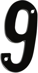 National Hardware N238-717 V871 #9 House Numbers, 4", Black