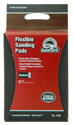 Gator 4156 Flexible Sanding Pad, 80 Grit, 3" x 4"