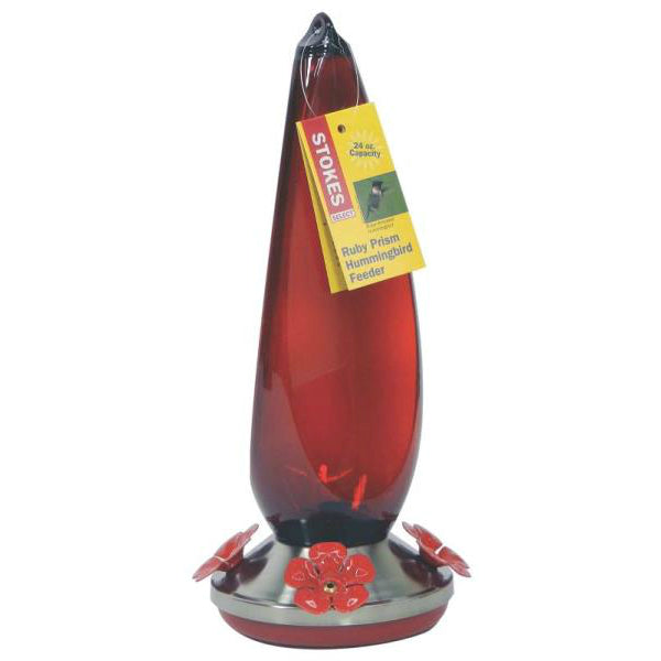 Stokes Select 38110 Ruby Prism Hummingbird Feeder, 24 Oz
