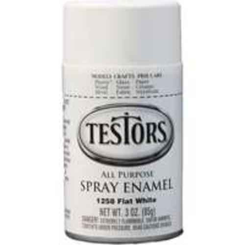 Testors 1258 Hobby & Model Spray Enamel Paint, 3 Oz, Flat White