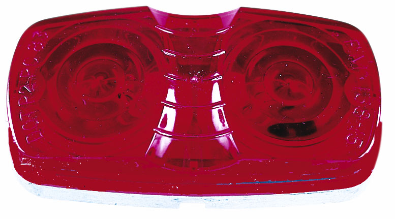 Peterson V138R Double Bulls-Eye Clearance/Side Marker Light, Red