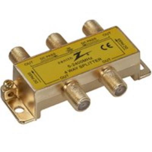 Zenith VS3001SP4W 4-Way Signal Splitter, 2400 Mh