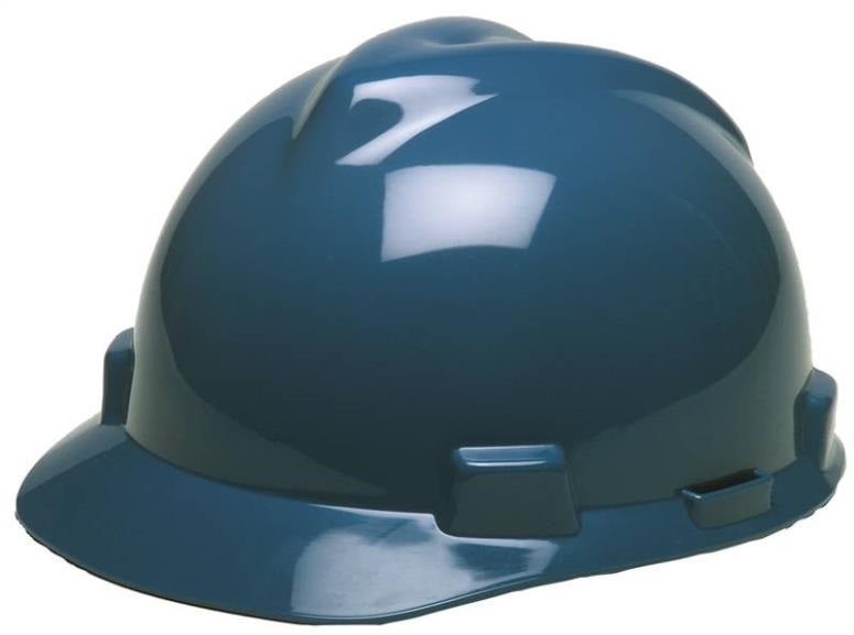 MSA Safety Works SWX00307 V-Gard Cap Style Hard Hat, 4-Point Suspension, Blue