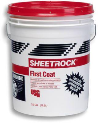 Sheetrock 544822 First Coat Primer 5 Gallon, Flat White