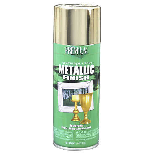 Premium SP1021 Metallic Spray Paint, 11 Oz, Gold