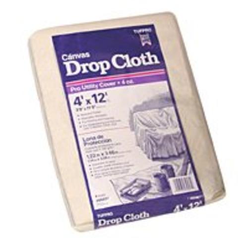 Trimaco 56707 Drop Cloths Canvas, 4&#039; X 12&#039;