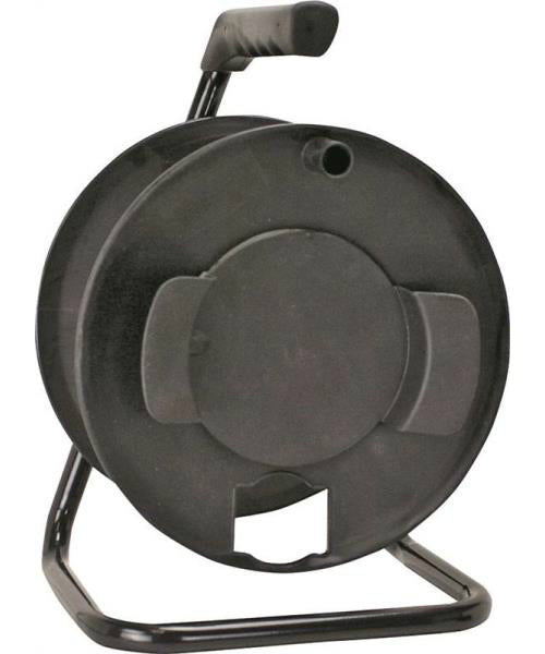 Powerzone ORCR3000 Cord Storage Reel, Metal Stand, Black