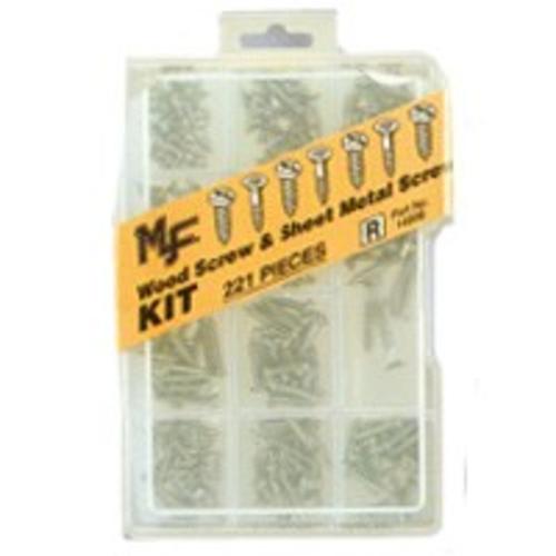 Midwest 14998 Wood/Metal Assortment, 221 Pieces