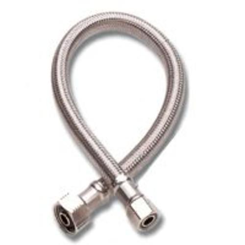 Fluidmaster B8F12 Stainless Steel Faucet Connector, 3/8" x 3/8" x 12"