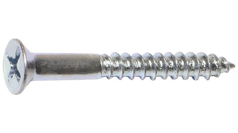Midwest 02603 Flat Head Wood Screw, 1.5 x 14, Zinc