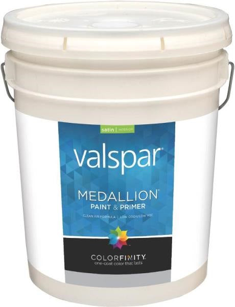 Valspar 3405 Interior Latex Paint, Clear Base, 5 Gallon