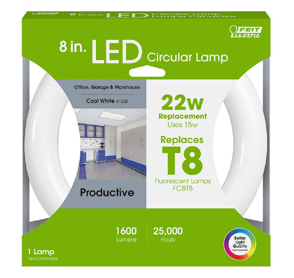 Feit Electric FC8/840/LED Fluorescent Circular LED Bulb, Cool White