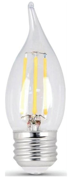 Feit Electric BPEFC25/827/LED/2 Dimmable LED Chandelier Bulbs, 3 Watts