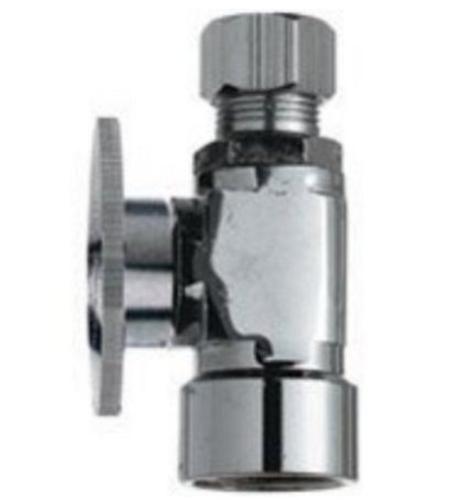 Plumb Pak PP52PCLF Quarter Turn Straight Valve, Chrome, 3/8"