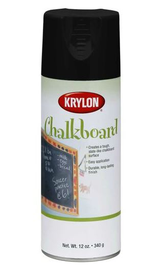 Krylon 807 Chalkboard Spray Paint, 12 Oz, Black