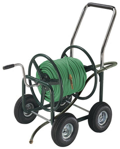 Ames 2380500 Estate Hose Reel Wagon With Pneumatic Wheels, 400' x 5/8"