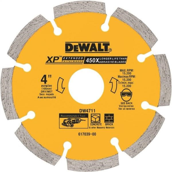 DeWalt DW4711T Extended Performance Segmented Rim Circular Saw Blade