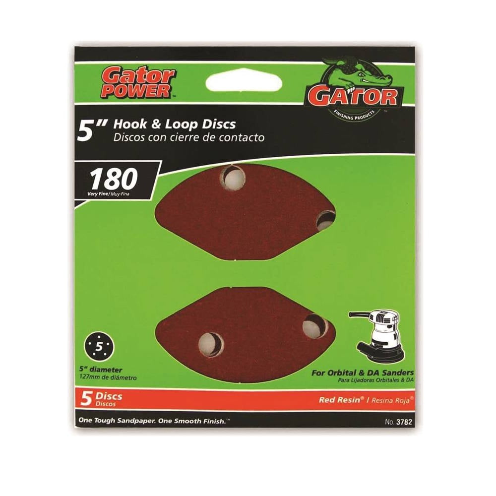 Gator 3782 5-Hole Sanding Disc, 180 Grit