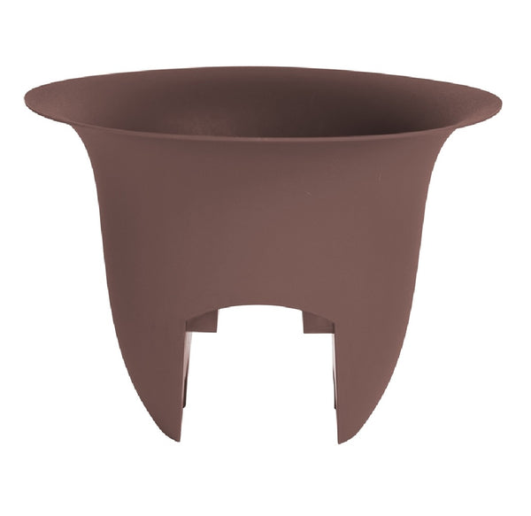 Bloem MR1245 Modica Railing Planter, Chocolate, 12"