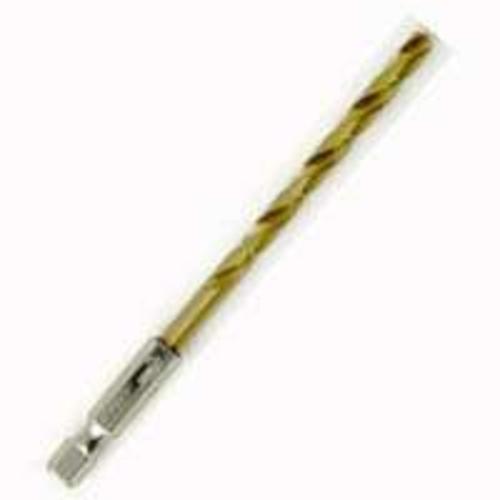 Vulcan 787361OR Titanium Coated Hex Shank Drill Bit, 3/16"