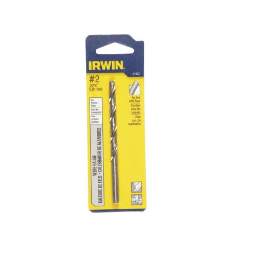 Irwin 81102 High Speed Steel Wire Gauge Drill Bit, 2-5/8" x 3-7/8"