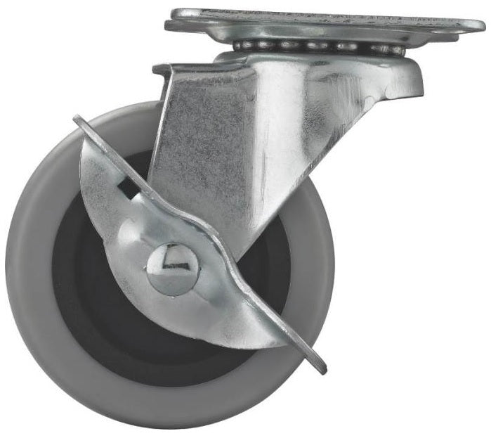Prosource JC-N05-G TPR Swivel Caster with Brake, 2"