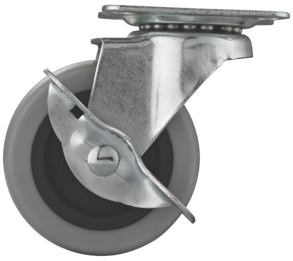 Prosource JC-N05-G TPR Swivel Caster with Brake, 2"