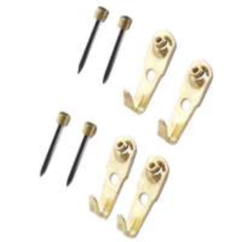 Mintcraft PH-122266 Pushpin Picture Hangers,10 Lb, Brass Finish