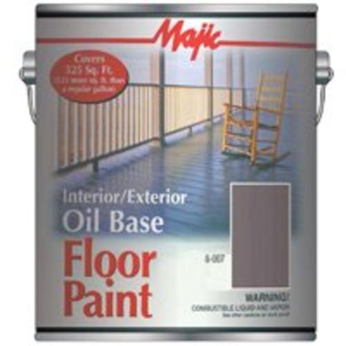 Majic 8-0079-1 Oil Base Floor Gallon, Light Gray