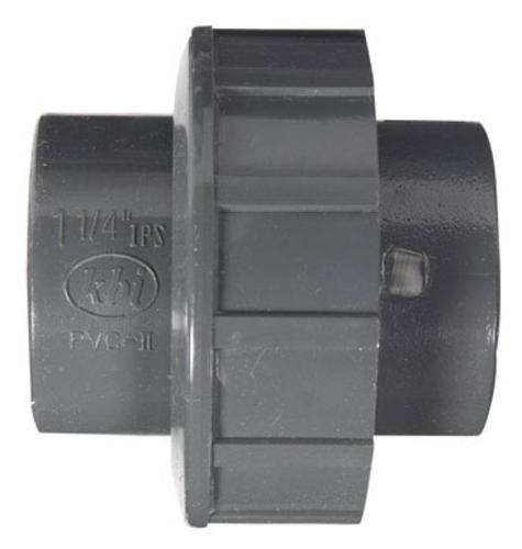 King Brothers U-1250-S Schedule 80 Pvc Union 1-1/4"