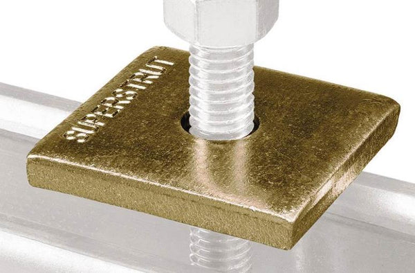 Superstrut ZAB2411/2-10 Gold-Galvanized Square Conduit Washer, 1/2 Inch
