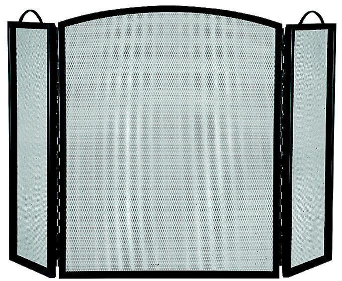Simple Spaces CPO90505BK3L 3-Panel Fireplace Screen, Black, 32" x 51-3/4"